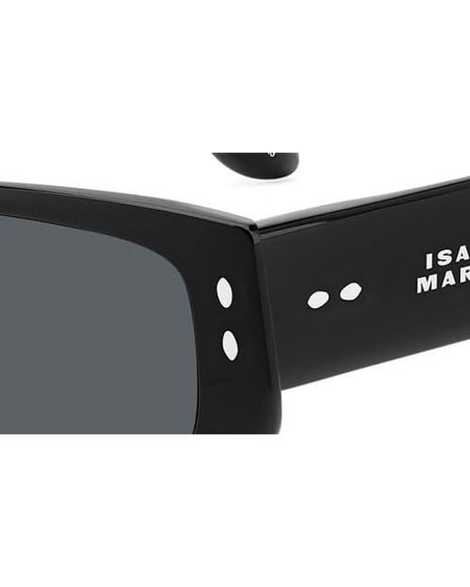 Isabel Marant Black 57Mm Rectangle Sunglasses