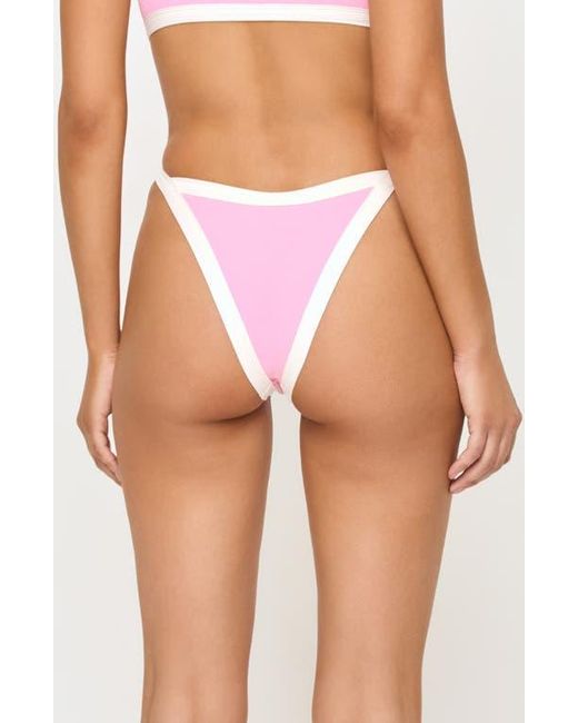 LSPACE Pink Mackenzie Bitsy Bikini Bottoms
