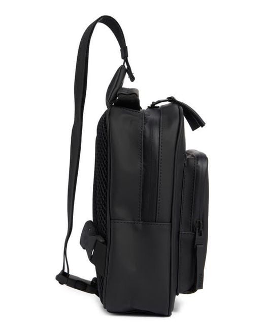 Rains Black Mini Book Daypack