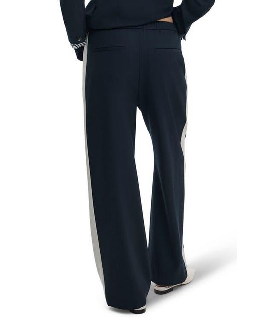 Rag & Bone Blue Siena Side Stripe Wool Pants