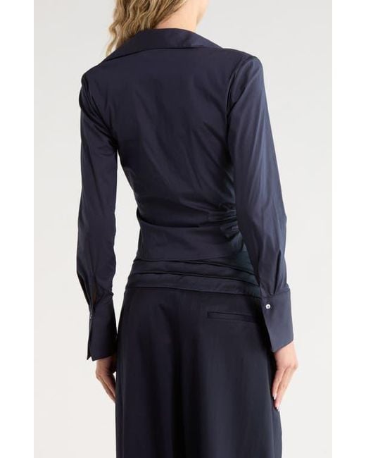 Twp Blue All Wrapped Up Wool Top