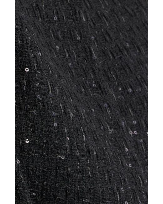 Nordstrom Black Collarless Bouclé Jacket