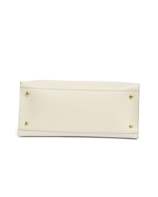 Nanette Lepore Natural Triple Compartment Satchel Bag