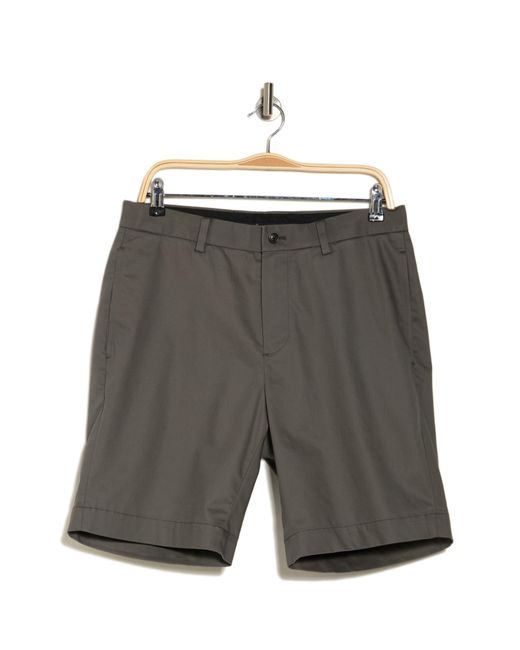 Brooks Brothers Gray Advantage Stretch Shorts for men