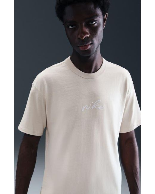 Nike Gray Script Graphic T-Shirt for men