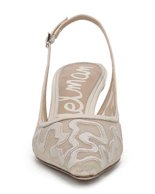 Sam Edelman White Bianka Slingback Pump