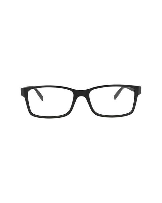Montblanc Brown 56Mm Rectangular Optical Glasses for men