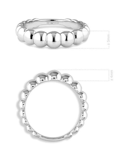 DEVATA Metallic Beaded Ball Textured Ring
