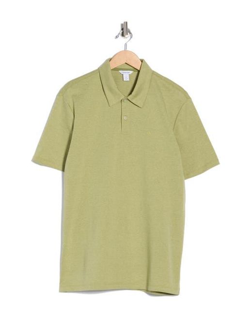 Calvin Klein Green Interlock Textured Polo for men
