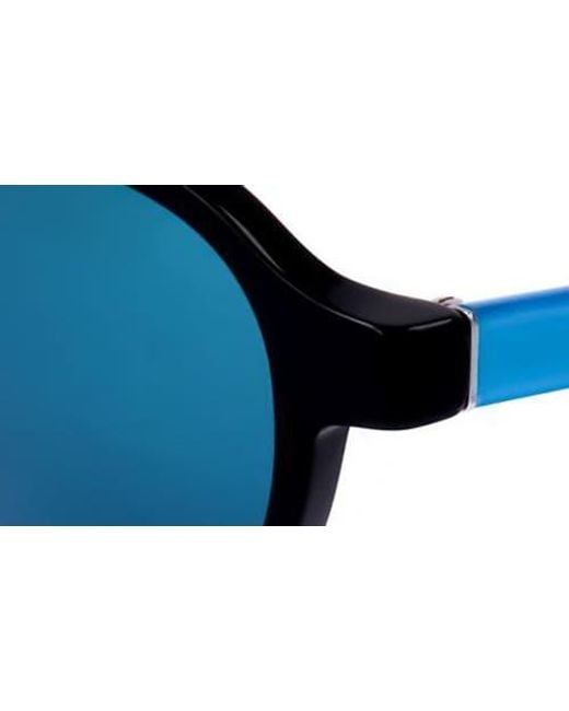 Retrosuperfuture Blue 61Mm Round Sunglasses