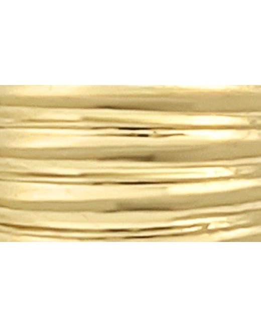 Bony Levy Metallic 14k Gold Hoop Earrings