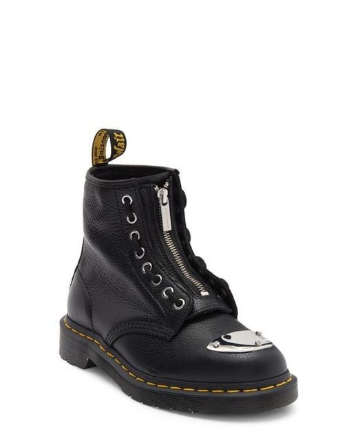 Dr. Martens 1460 Lunar Milled Leather Boot in Black | Lyst