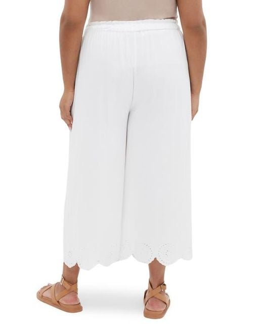 City Chic White Alaia Drawstring Pants