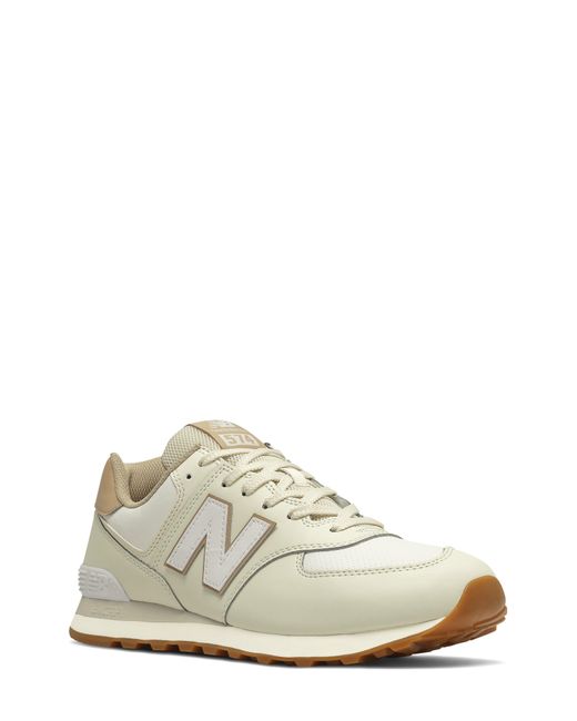 New Balance 574 Running Shoe In Beige At Nordstrom Rack in White for