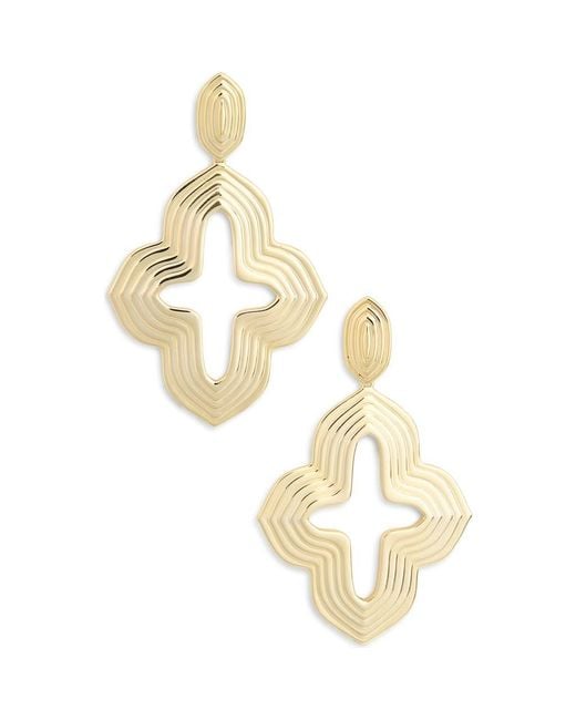 Kendra Scott Metallic Abbie Cross Drop Statement Earrings
