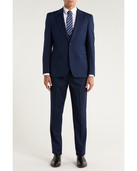 ZEGARIE Blue Stretch 3-Piece Suit for men
