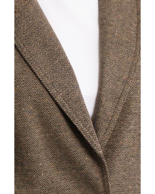 Wit & Wisdom Brown Sing Puff Shoulder Blazer