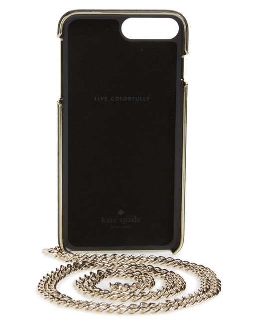 Kate Spade Hand Strap Iphone 7/8 Plus Crossbody Case in Black | Lyst
