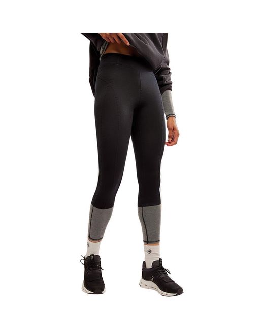 Free People Black Moonlight Wool Blend Base Layer Leggings