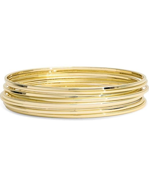 Argento Vivo Metallic Bangle Set