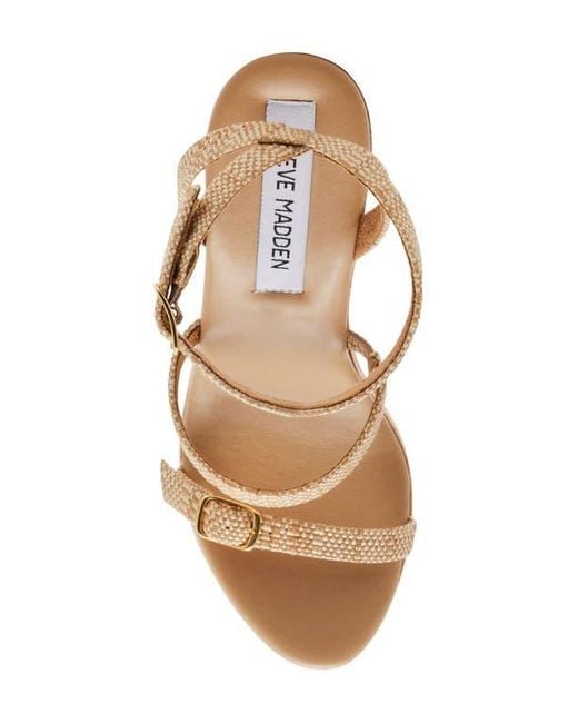 Steve Madden Brown Lilia Ankle Strap Platform Sandal