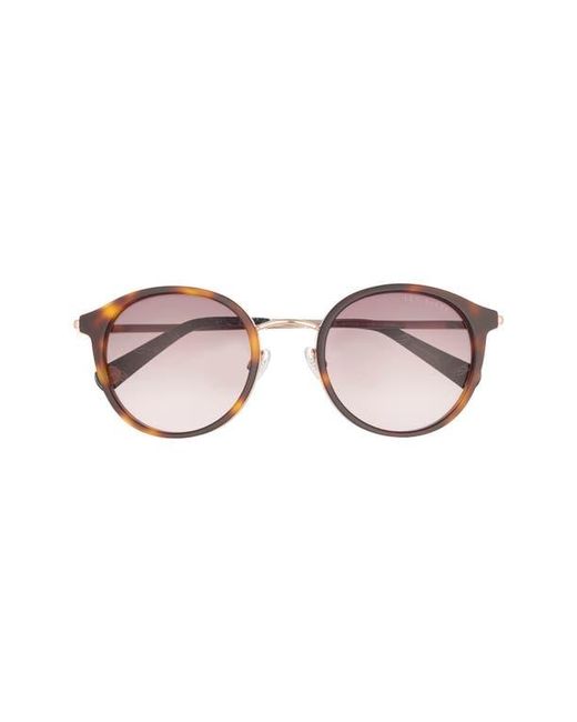 Ted Baker Pink 51Mm Round Sunglasses