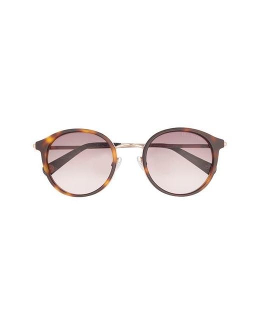 Ted Baker Pink 51Mm Round Sunglasses