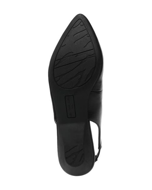 Anne Klein Black Oliff Slingback Flat