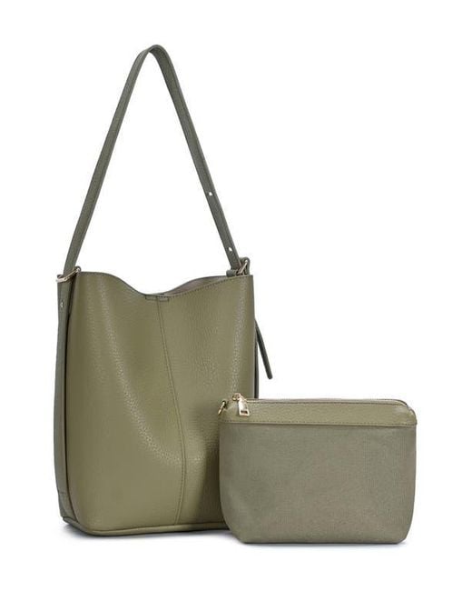 Rachel Zoe Green Faux Leather Hobo Bag