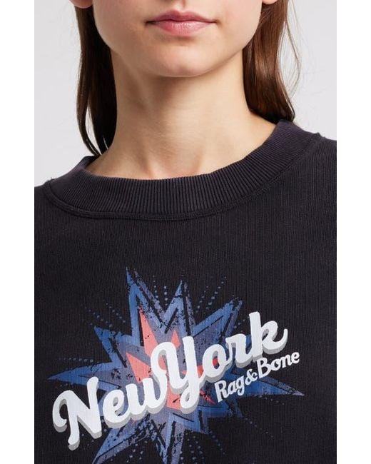 Rag & Bone Black Terry Sweatshirt