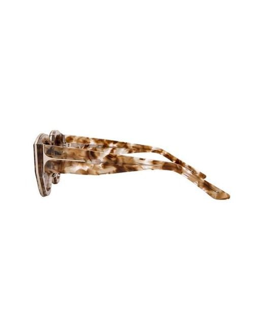 DEZI Brown Charge It 51Mm Gradient Oval Sunglasses