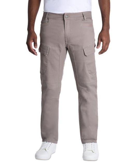 Xray Jeans Gray Slim Fit Cotton Cargo Pants for men