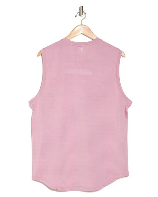 90 Degrees Pink Air Sense Iconic Textured Muscle Tank for men