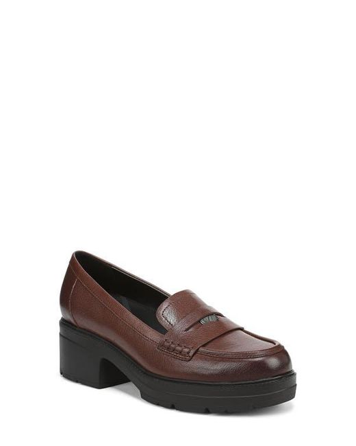 Naturalizer Brown Penny Loafer Platform Pump