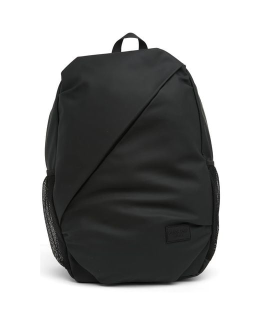 Duchamp Black Diagonal Zip Backpack for men