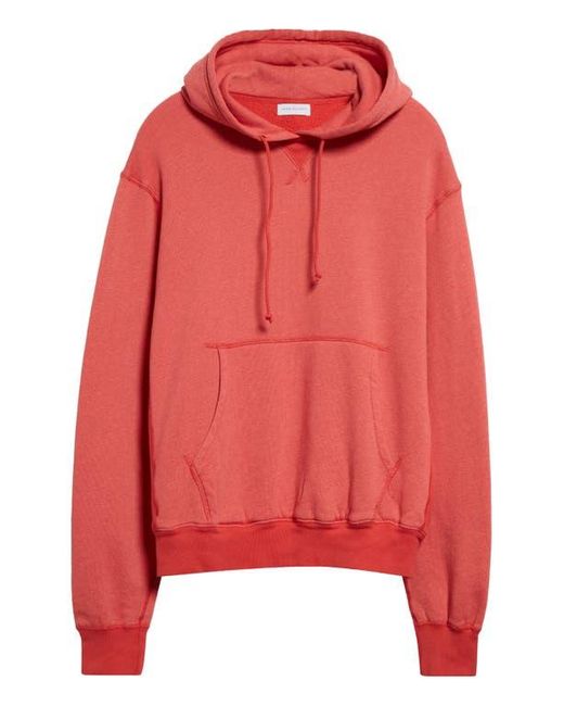 John Elliott Vintage Wash Fleece Hoodie in Red for Men Lyst