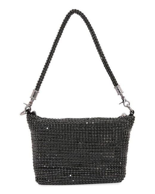 BERNESS Black Rhinestone Shoulder Bag