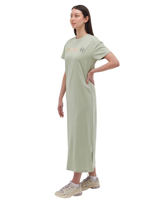 Bench Green Tussah Cotton T-shirt Dress