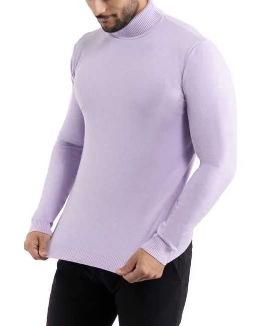 Xray Jeans Purple Turtleneck Pullover Sweater for men