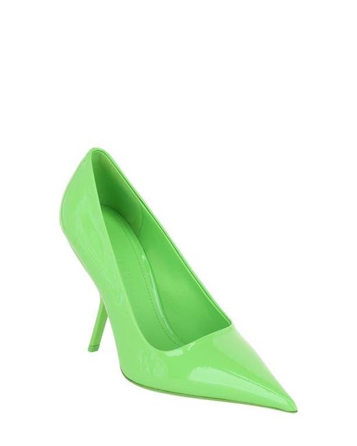 Ferragamo Green Pointed Toe Pump