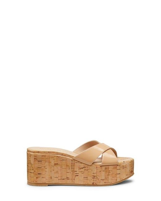 Stuart Weitzman Brown Dayna Platform Wedge Sandal