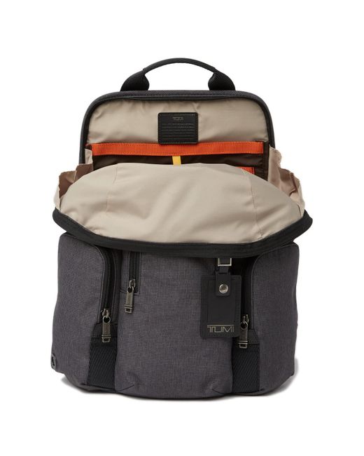 Tumi Leather Nickerson 3 Pocket Expansion Backpack in 9 Heather Grey ...