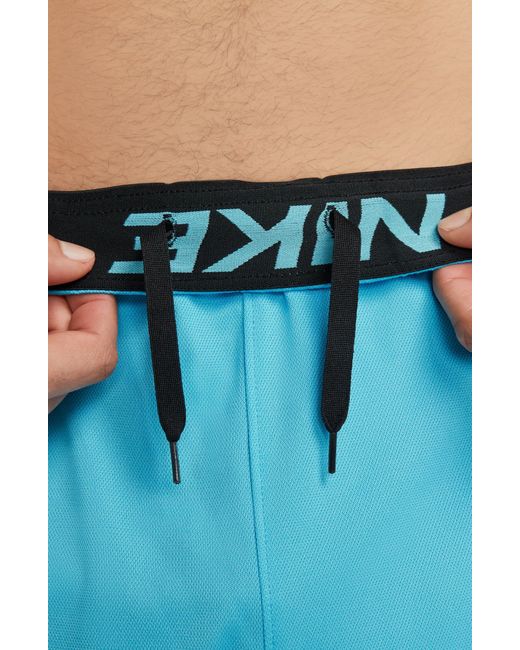 Nike Blue Dri-fit 7-inch Brief Lined Versatile Shorts for men