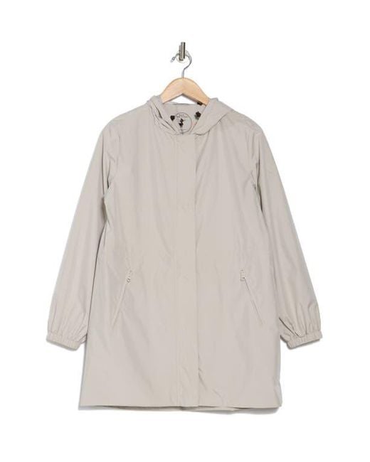Save The Duck White Fiorella Hooded Windbreaker Jacket