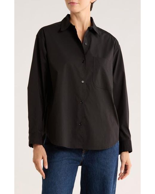 Truth Black Drop Shoulder Button-Up Shirt