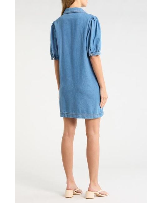 Habitual Blue Collared Dress