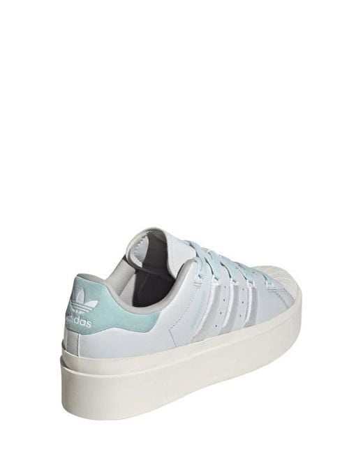 adidas Superstar Bonega Platform Sneaker in White | Lyst
