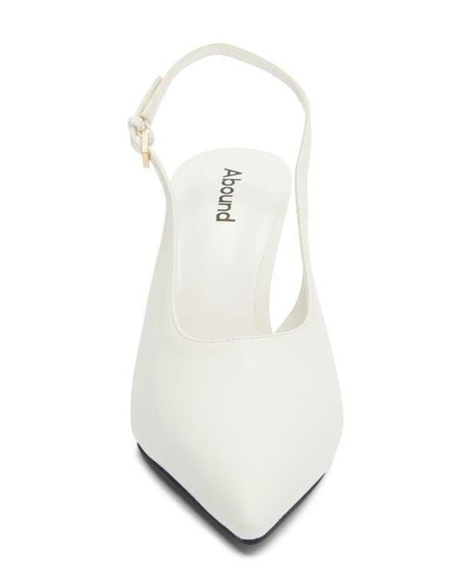 Abound White Carmella Slingback Pump