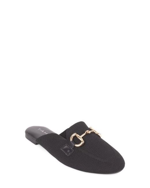 Tahari White Augustine Bit Loafer Mule