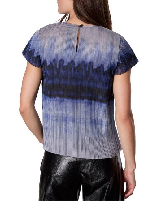 Rag & Bone Blue Hailey Printed Organza Top